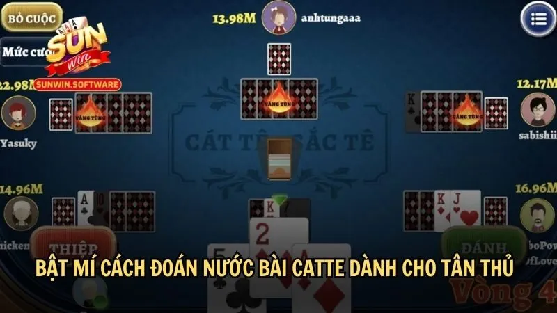 cach doan nuoc bai catte 2 Những cách đoán nước bài Catte hấp dẫn cho tân thủ