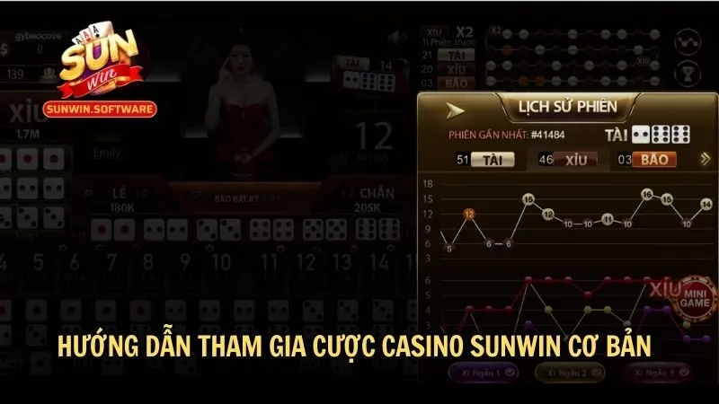 Hướng dẫn tham gia cược casino Sunwin cơ bản